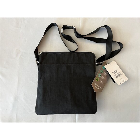 BAGGALLINI Crossbody Women’s Black Go Bagg With RFID Wristlet Long Adj Strap NWT - Picture 2 of 16